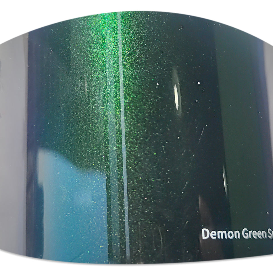 Suple Demon Green Sparkling Chameleon Vinyl Car (PET Liner)