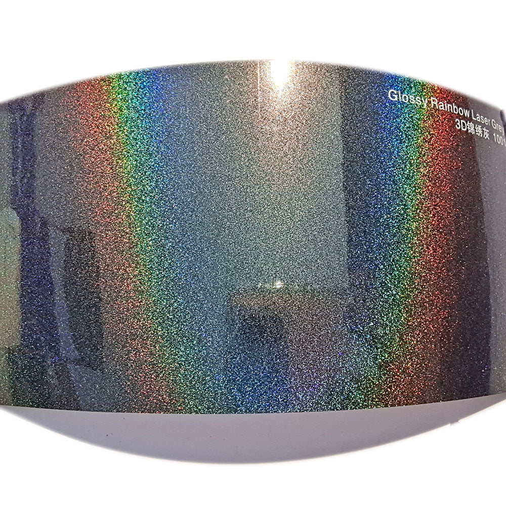 Best Matte Silver Rainbow Car Wrap  Metallic Rainbow Silver Vinyl Wraps