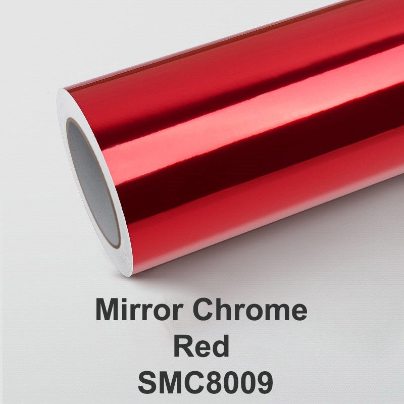 Super Mirror Chrome Red Vinyl Wrap