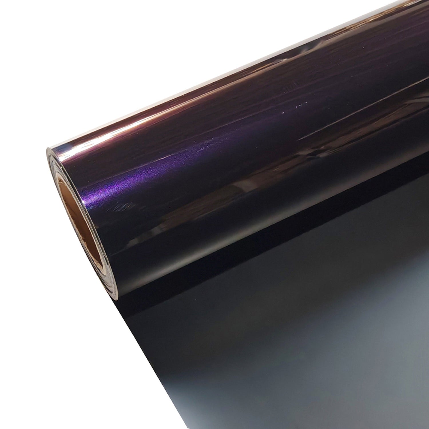 Color shift vinyl wrap roll, Ghost Midnight Purple, from the Wrapteck factory