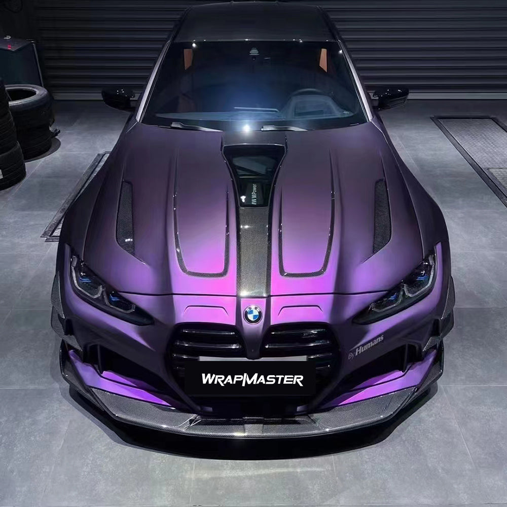 Ultral-matte Metallic Dark Purple Car – wrapteck