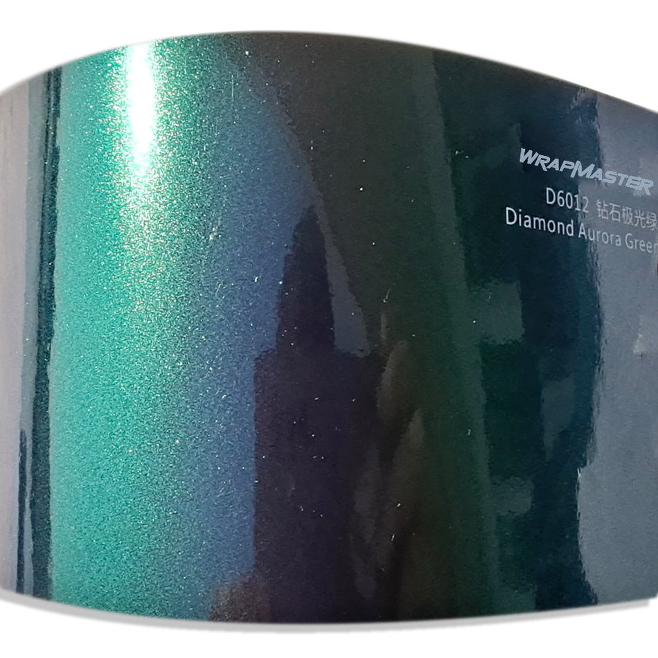 Gloss Metallic Diamond Aurora Green (PET liner)