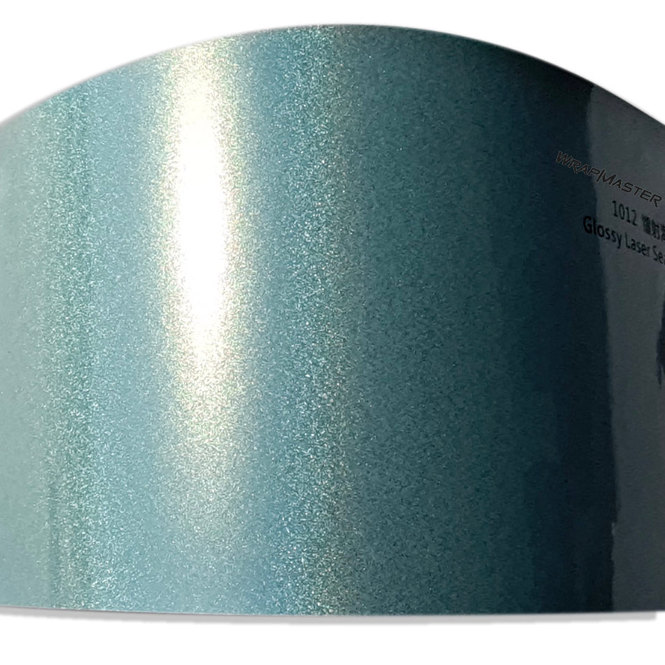 Gloss Iridescent Sea Blue Vinyl Stickers