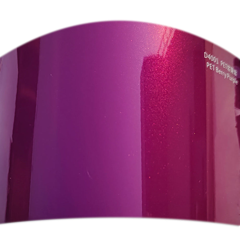 Gloss Metallic Berry Purple Car Wrap (PET Liner)