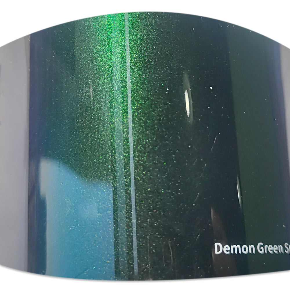 Suple Demon Green Sparkling Chameleon Vinyl Car (PET Liner) – wrapteck