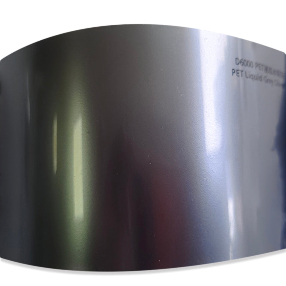 Gloss Liquid Metallic Silver Wrap (PET Liner)