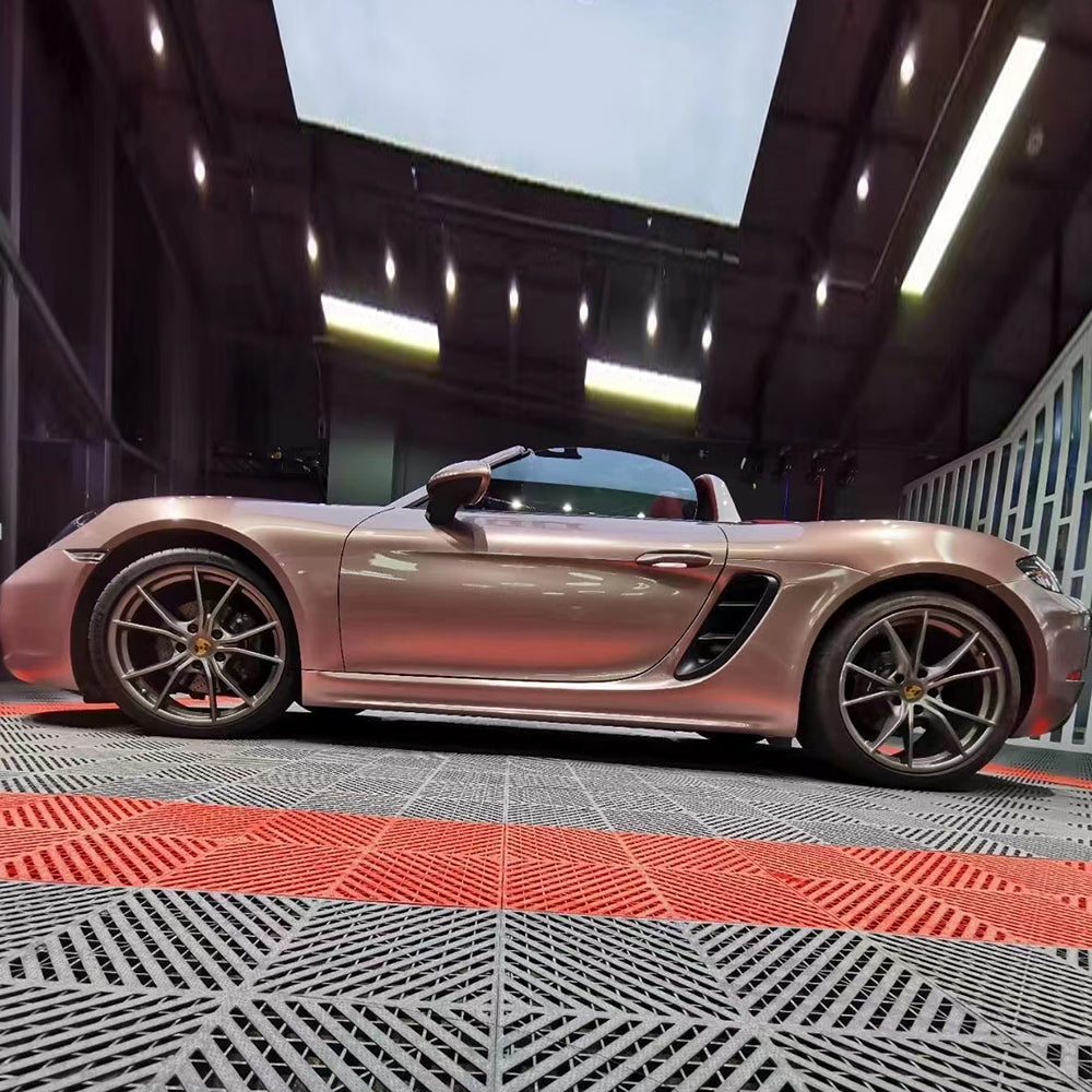 Gloss Metallic Porsche Strawberry Pink Vehicle Wrap Vinyl (PET Liner ...
