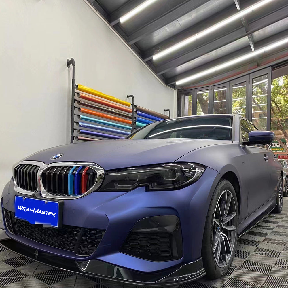 Matte Blue Ultral-matte Metallic Blue Vinyl Wrap – wrapteck