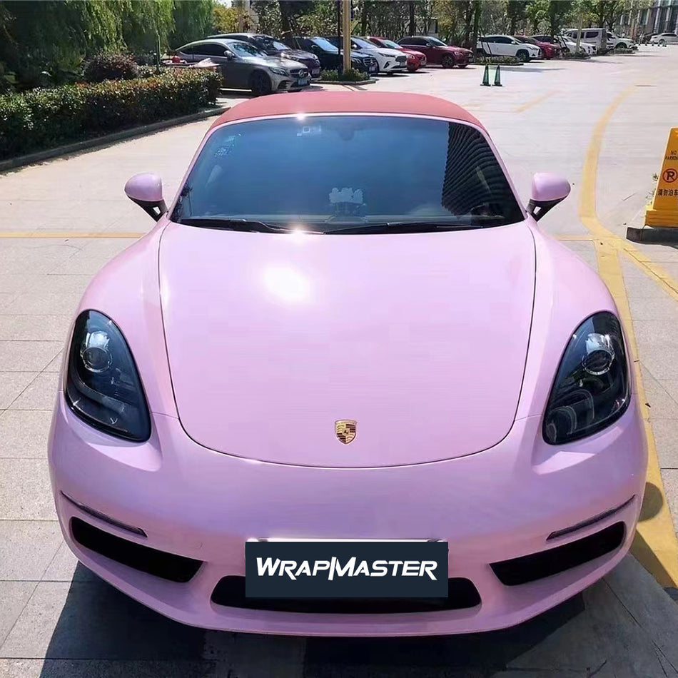 True Glossy Pink Wrap Auto Wrappen (PET Liner)