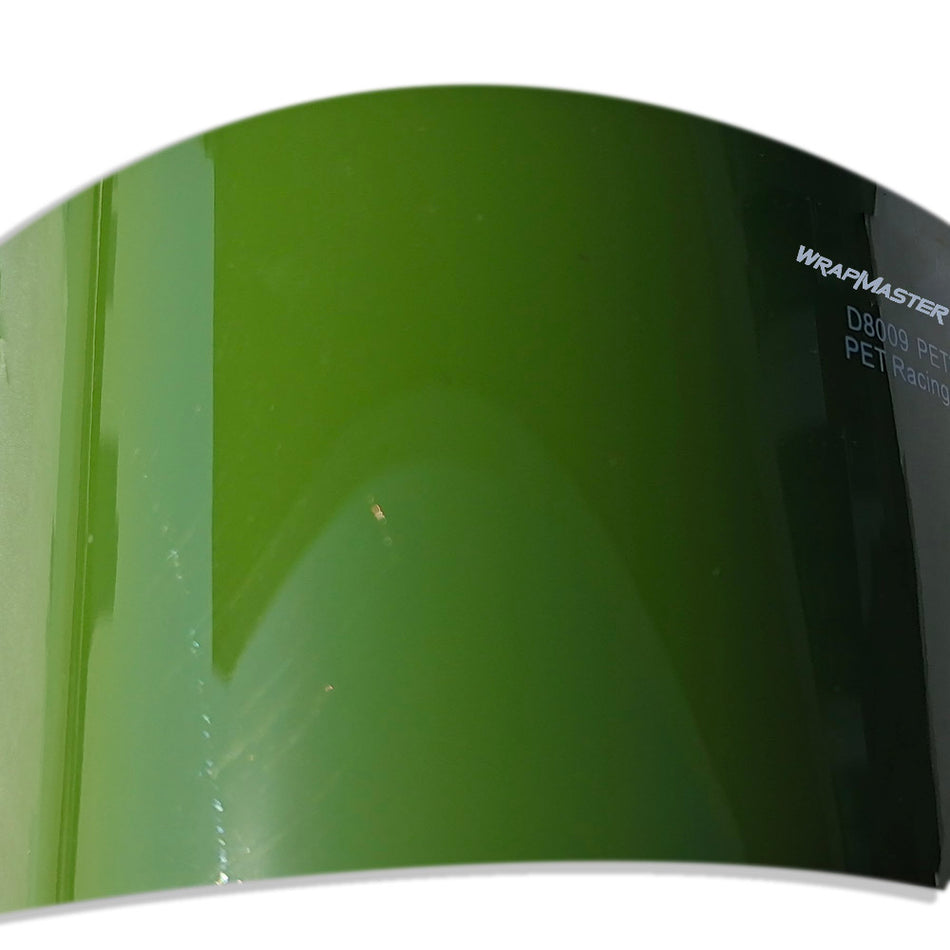 True Glossy Crystal Green Vinyl Plastic Release Wrap PET Liner