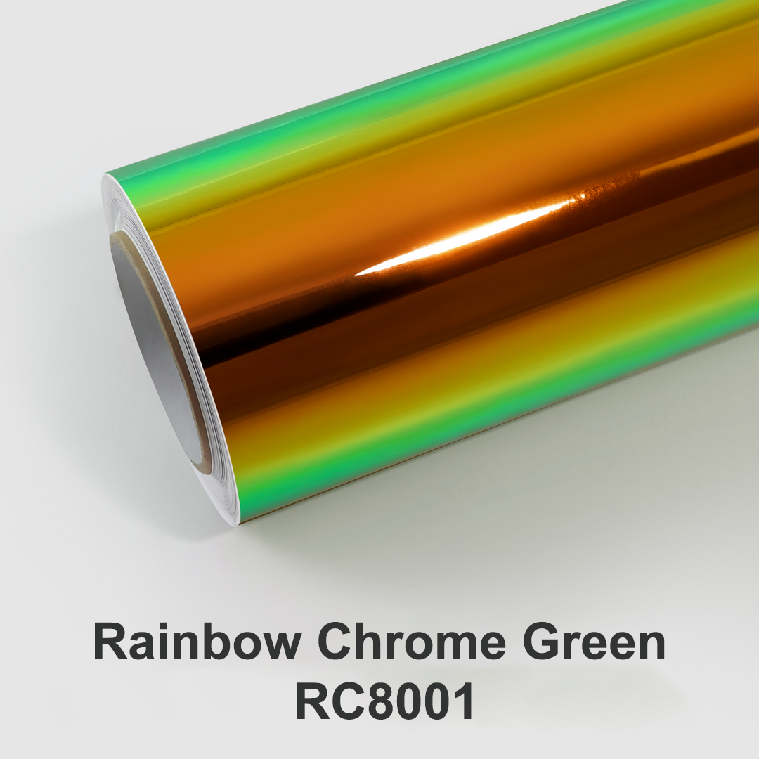 Rainbow Chrome Green Vinyl Car Wrap - wrapteck