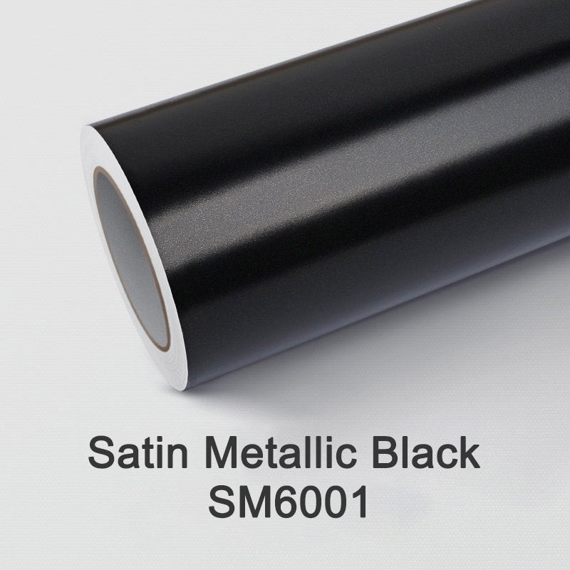 Satin Metallic Black Vinyl Wrap – wrapteck