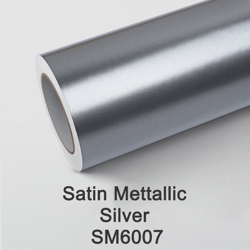 Satin Metallic Black Vinyl Wrap - wrapteck